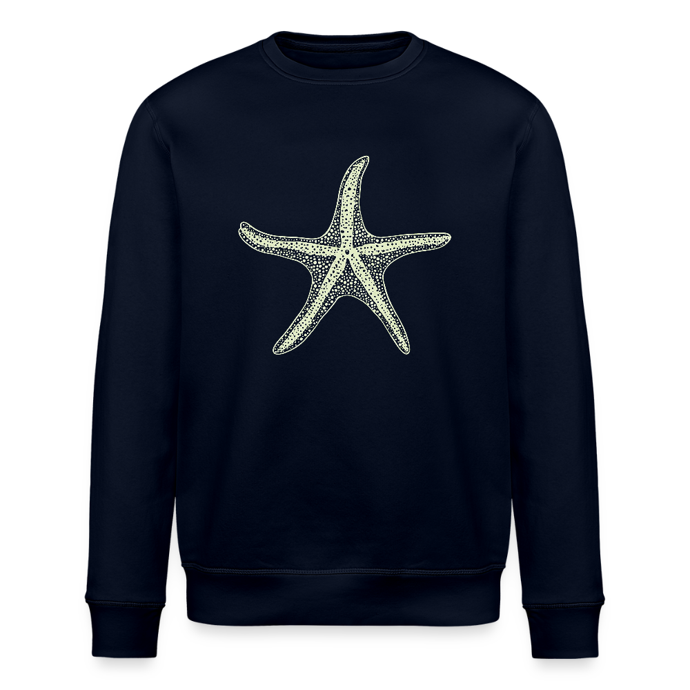 Vintage Seestern Motiv (hellgrün) - Stanley/Stella Unisex Bio-Sweatshirt ROLLER - Navy