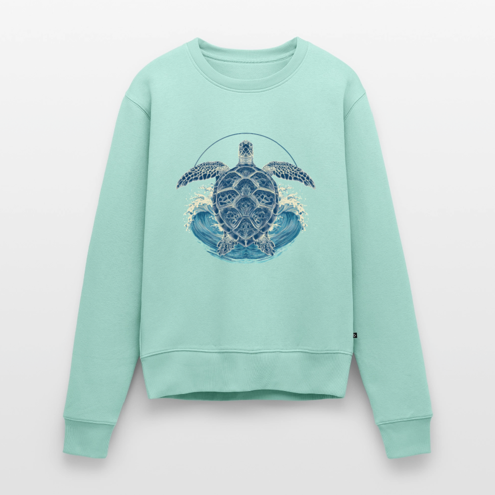 Ocean Spirit – Meeresschildkröte - Frauen Premium Pullover - Mint