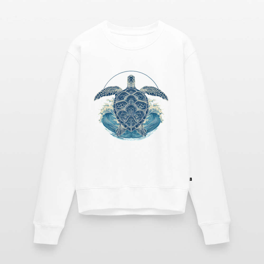 Ocean Spirit – Meeresschildkröte - Frauen Premium Pullover - Weiß