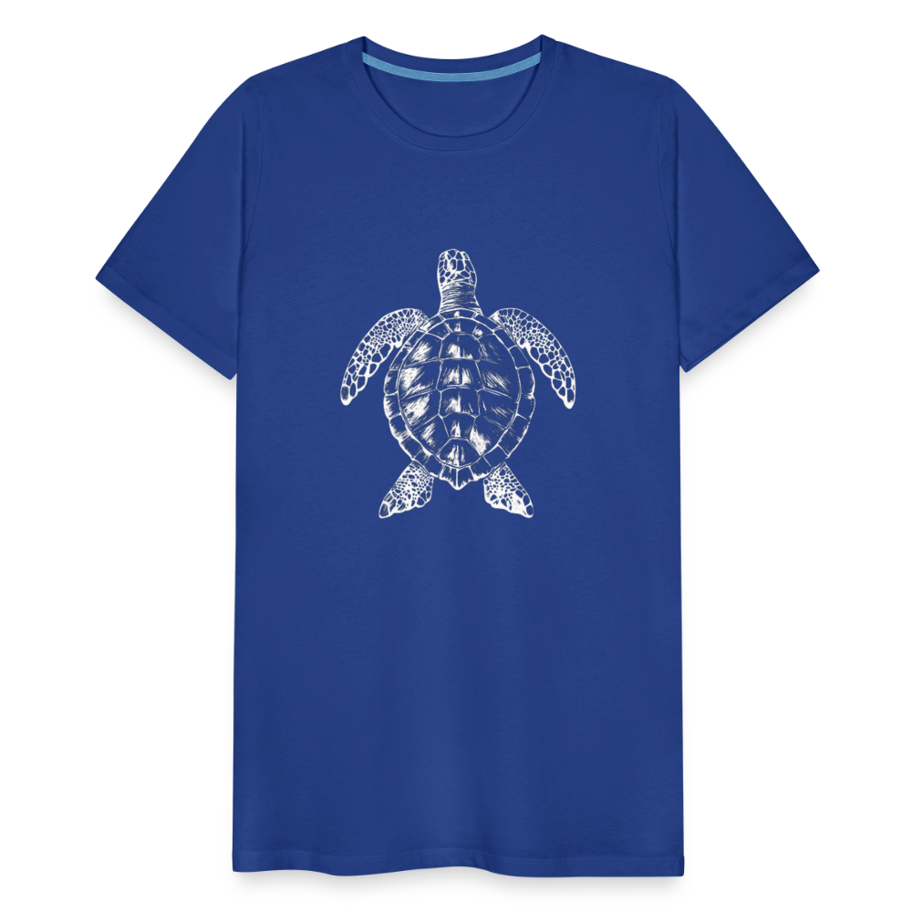 Meeresschildkröte - Monochrom - Männer Premium T-Shirt - Königsblau