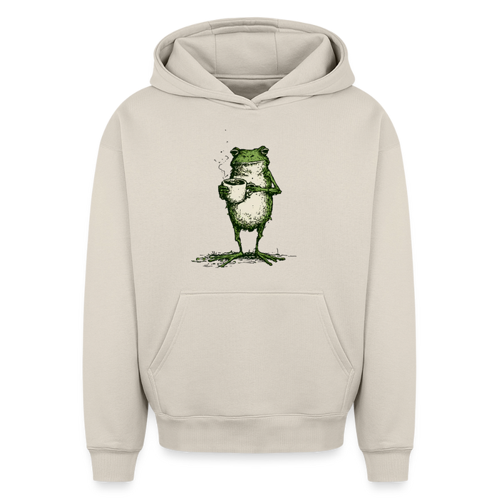 Coffee Frog – Oversized Heavyweight Unisex Hoodie