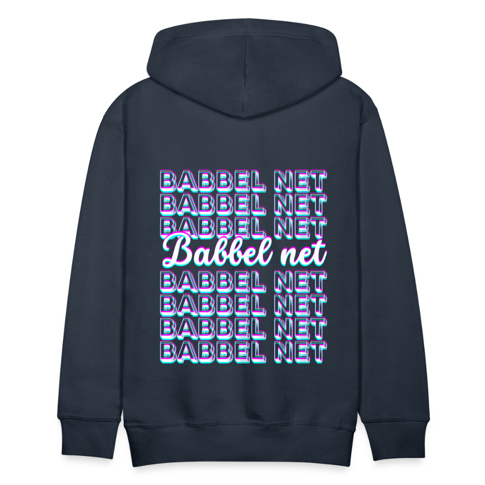 Babbel net - Hessisch Mundart - Männer Premium Hoodie - Navy