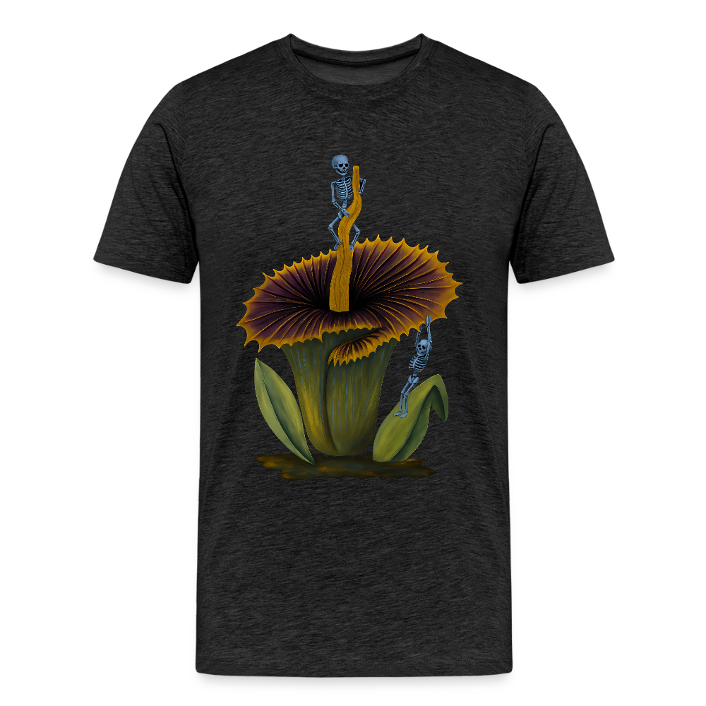Flora Mortis - Titanwurz Pflanze mit Skeletten - Männer Premium T-Shirt - Anthrazit