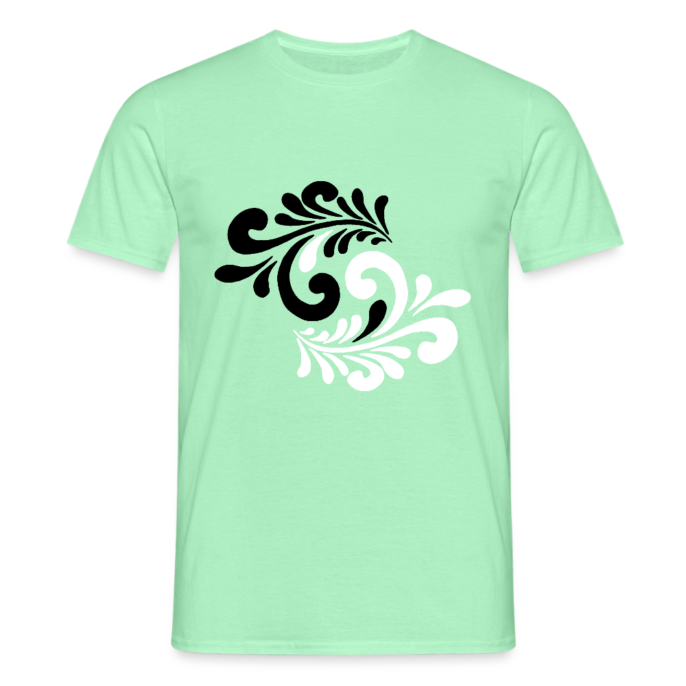 Hessisch Balance - Yin und Yang - Männer Shirt - Mintgrün