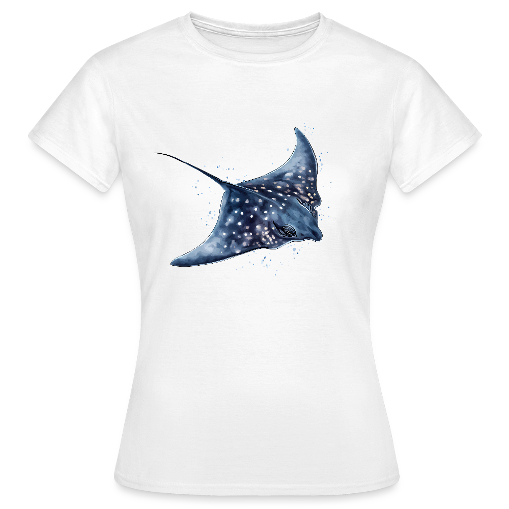 Rochen als Aquarelle - Frauen T-Shirt - Weiß