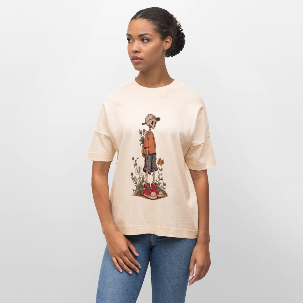 Skeleton Boy - Stanley/Stella Oversized Unisex Bio T-Shirt Blaster - Weißgrau