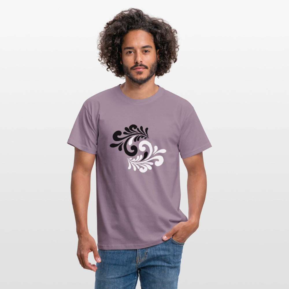 Hessisch Balance - Yin und Yang - Männer Shirt - Lilagrau
