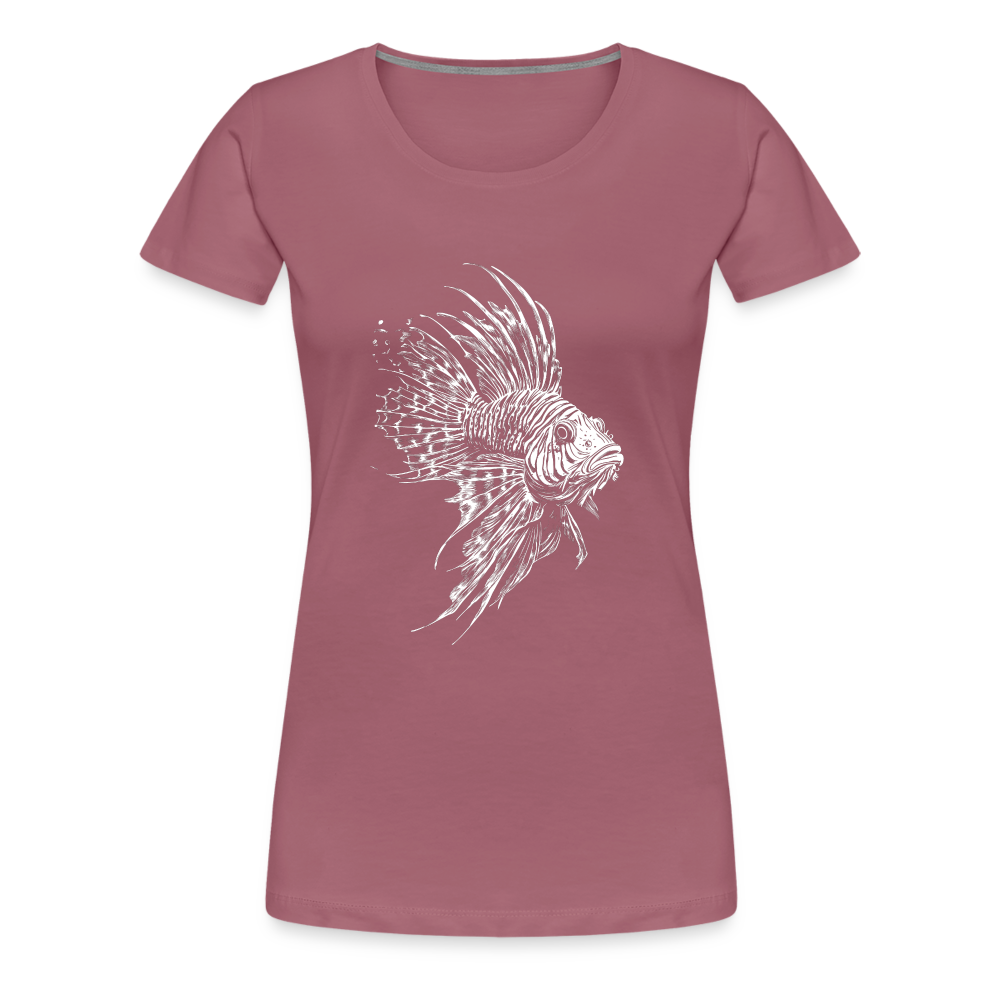 Rotfeuerfisch - Monochrom - Frauen Premium T-Shirt - Malve