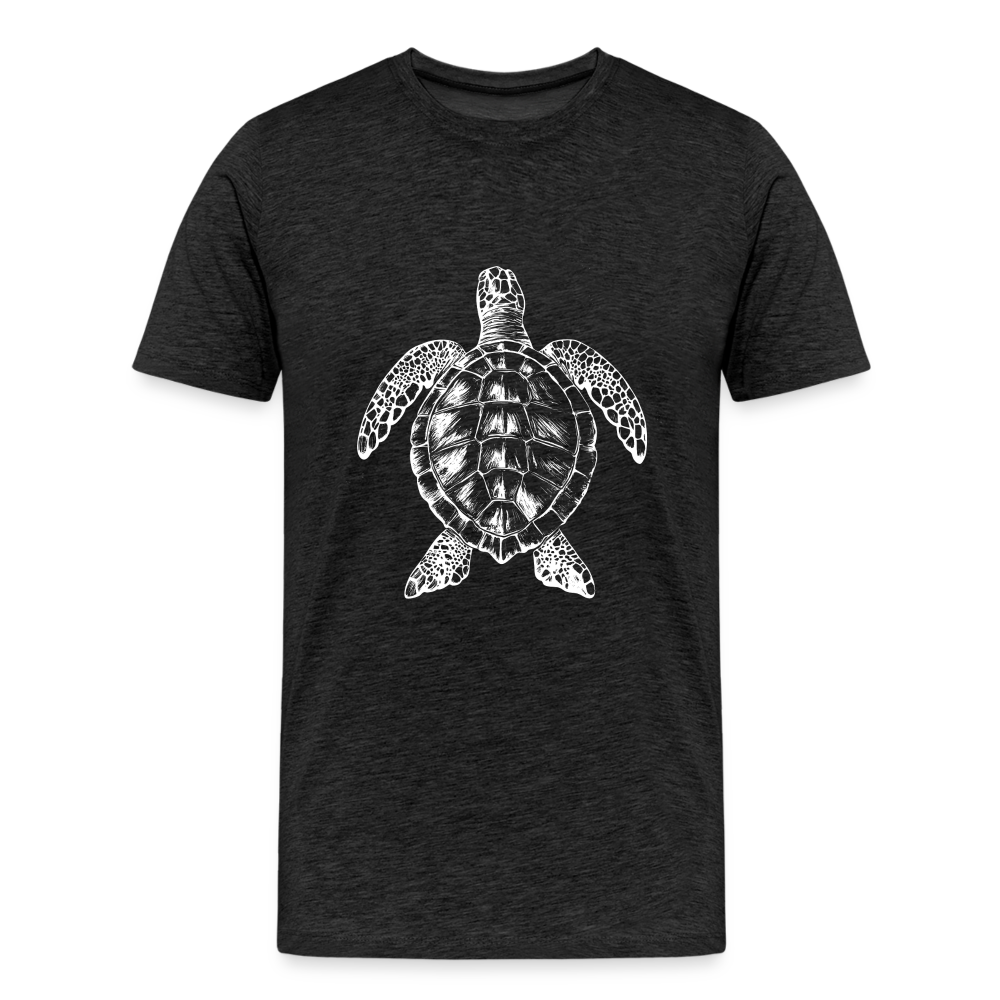 Meeresschildkröte - Monochrom - Männer Premium T-Shirt - Anthrazit