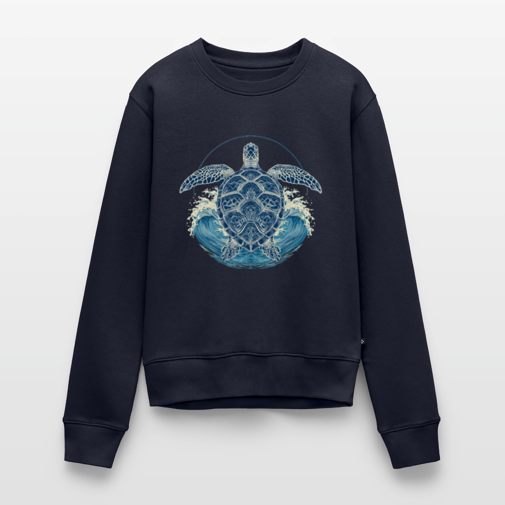 Ocean Spirit – Meeresschildkröte - Frauen Premium Pullover - Navy
