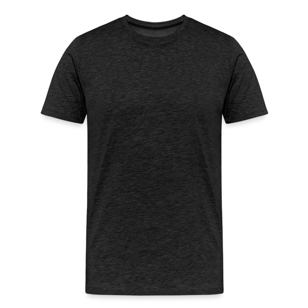 Qualle mit roten Fäden - Männer Premium T-Shirt - Anthrazit