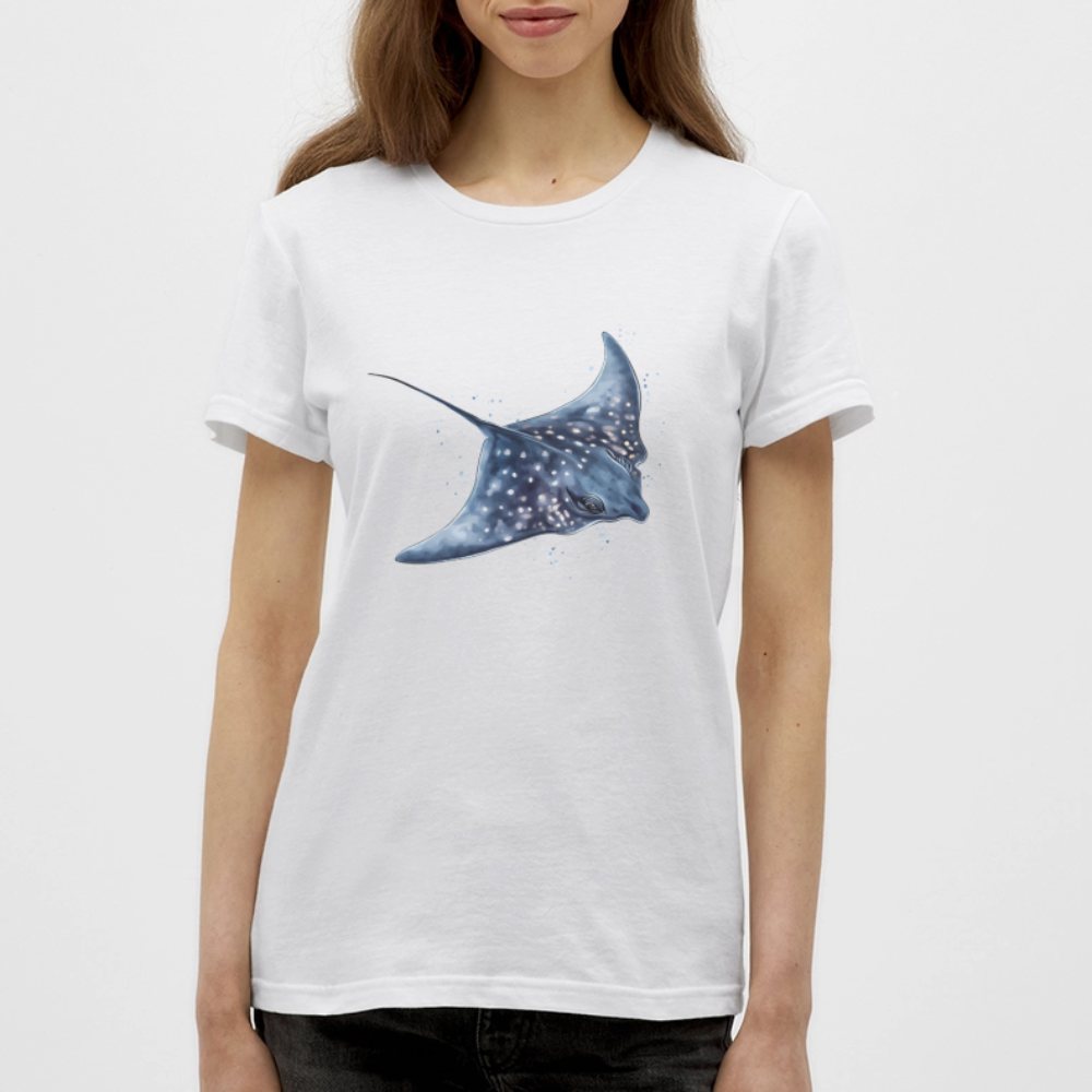 Rochen als Aquarelle - Frauen T-Shirt - Weiß