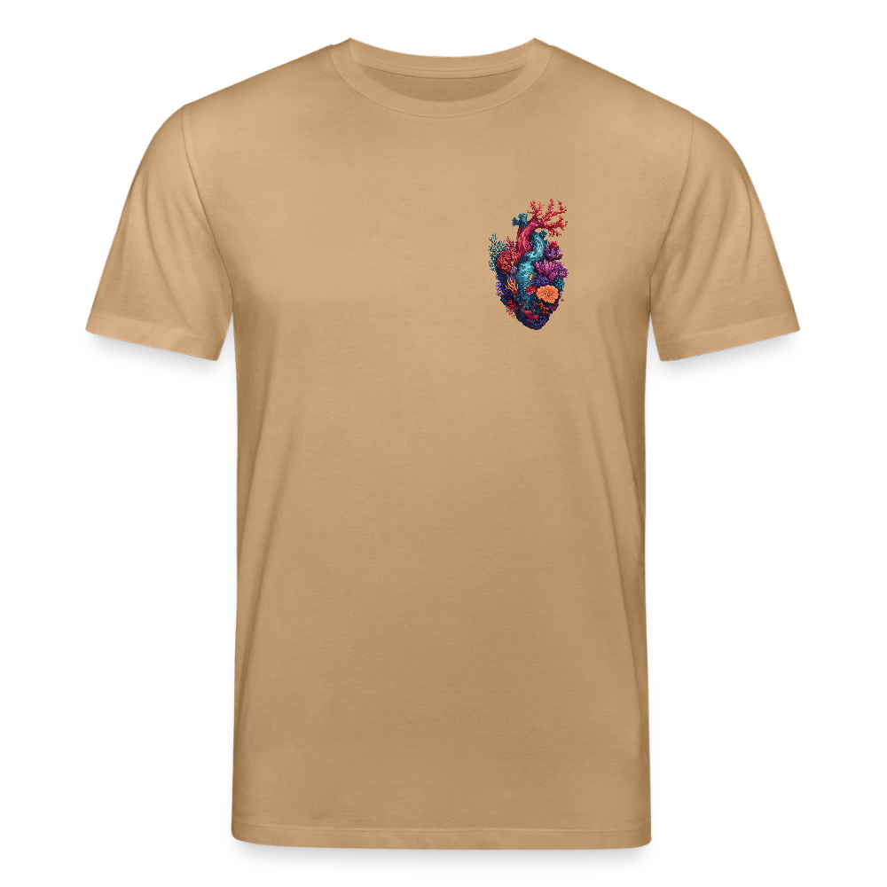 Ocean Heart Brusttaschenformat - Stanley/Stella Unisex Bio-T-Shirt CREATOR - Karamell