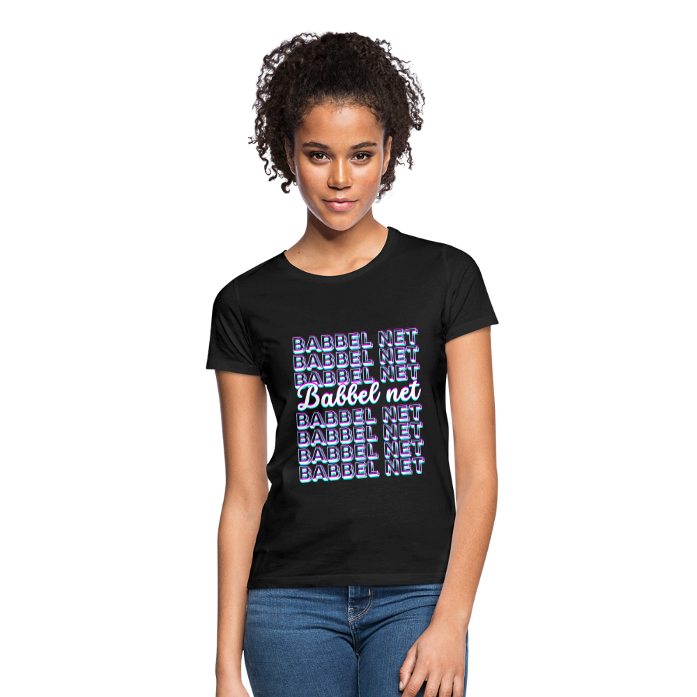 Babbel net - Hessisch Mundart - Frauen T-Shirt - Schwarz