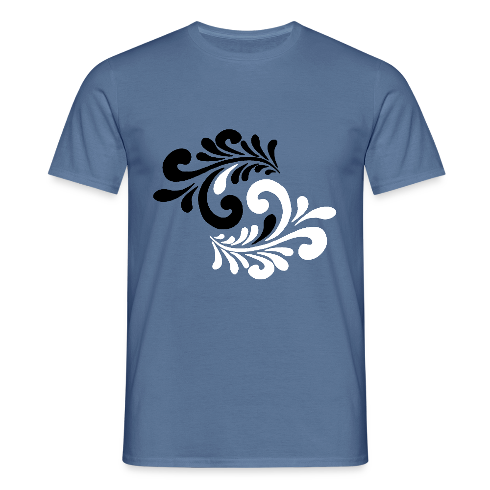 Hessisch Balance - Yin und Yang - Männer Shirt - Taubenblau