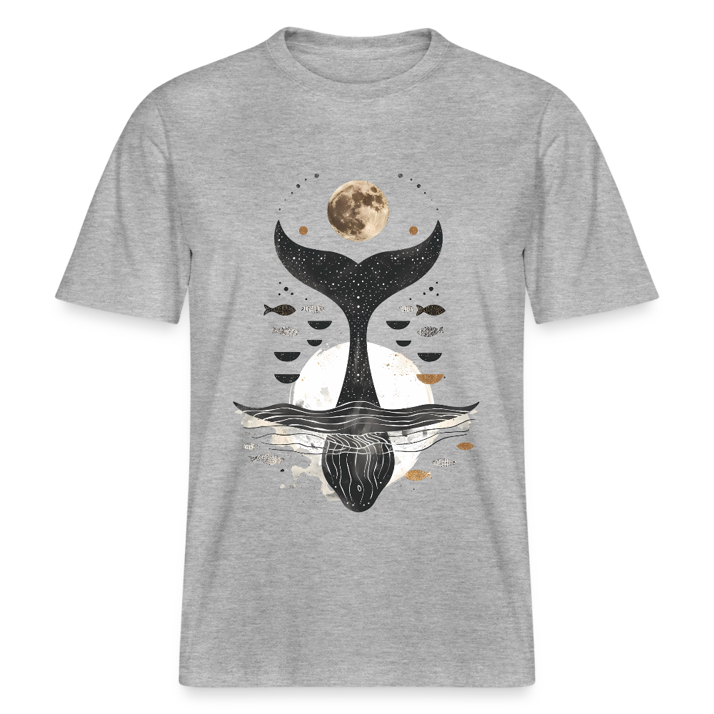 Moonwhale - Spirit of the Sea - Stanley/Stella Relaxed Fit Unisex Bio-T-Shirt Sparker - Grau meliert