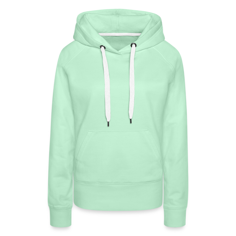 Frankfurter Geripptes - Äpplerglas - Hessisch Mundart - Frauen Premium Hoodie - helles Mintgrün