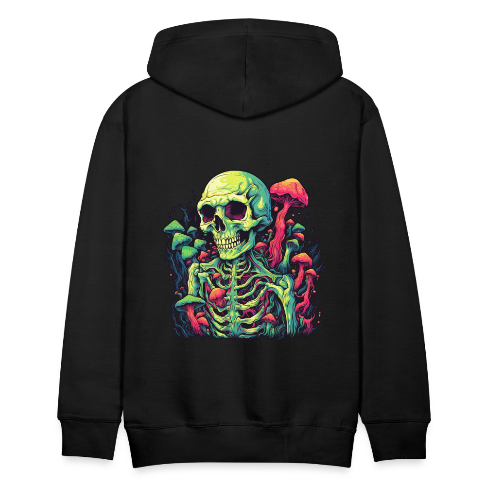 Horror Pilz Skelett - Happy Halloween - Männer Premium Hoodie - Schwarz