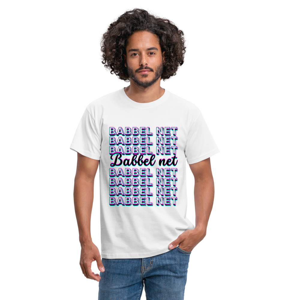 Babbel net - Hessisch Mundart - Männer T-Shirt - Weiß