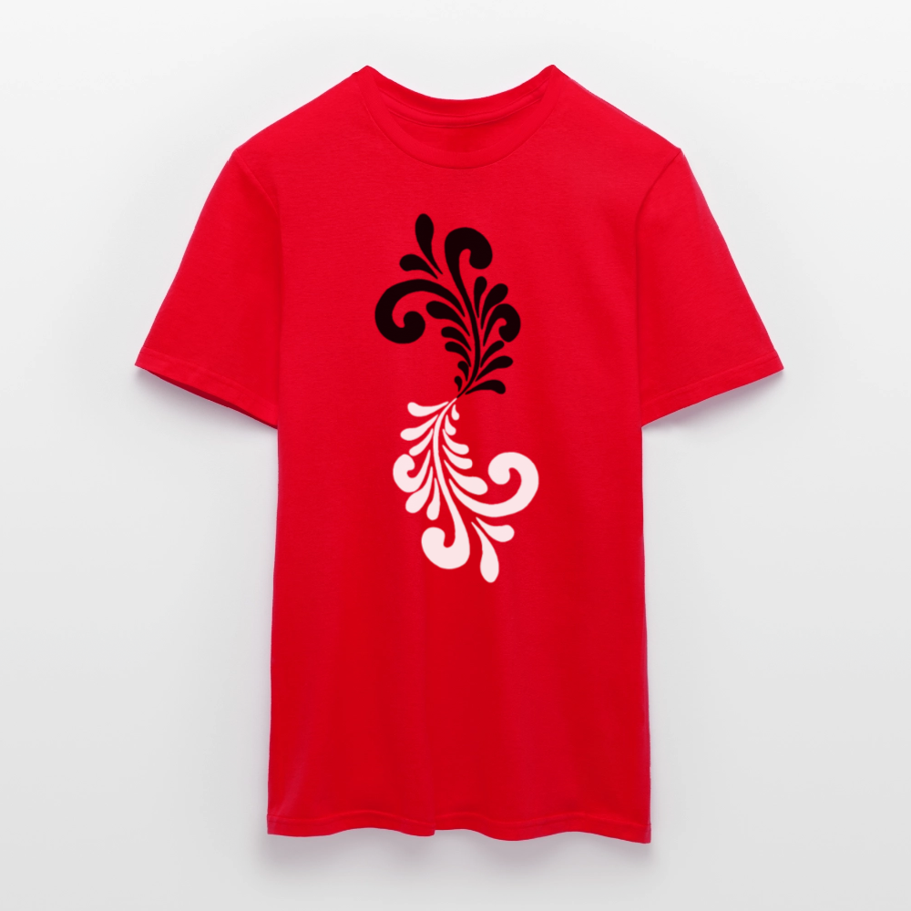 Bembel Ornamente schwarz/weiß - Männer Shirt - Rot