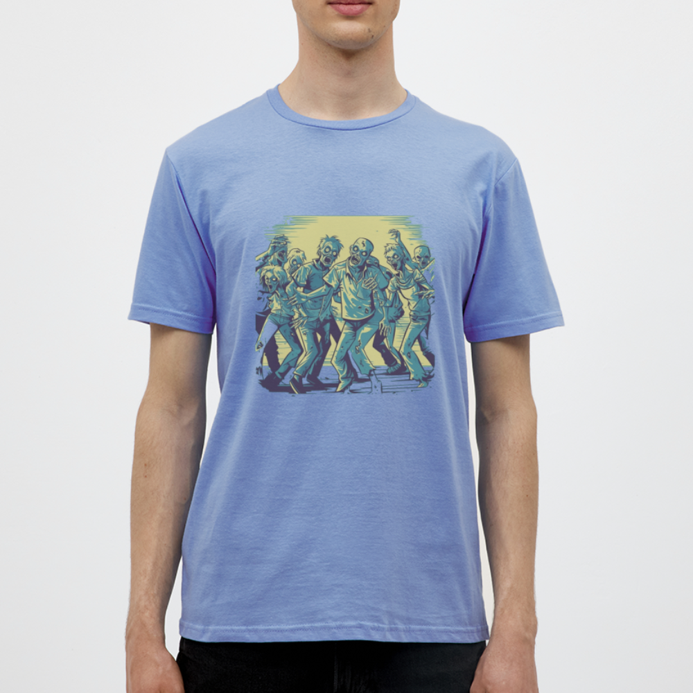 Tanzende Zombies - Gruseliges Zombie Motiv - Männer T-Shirt - carolina blue