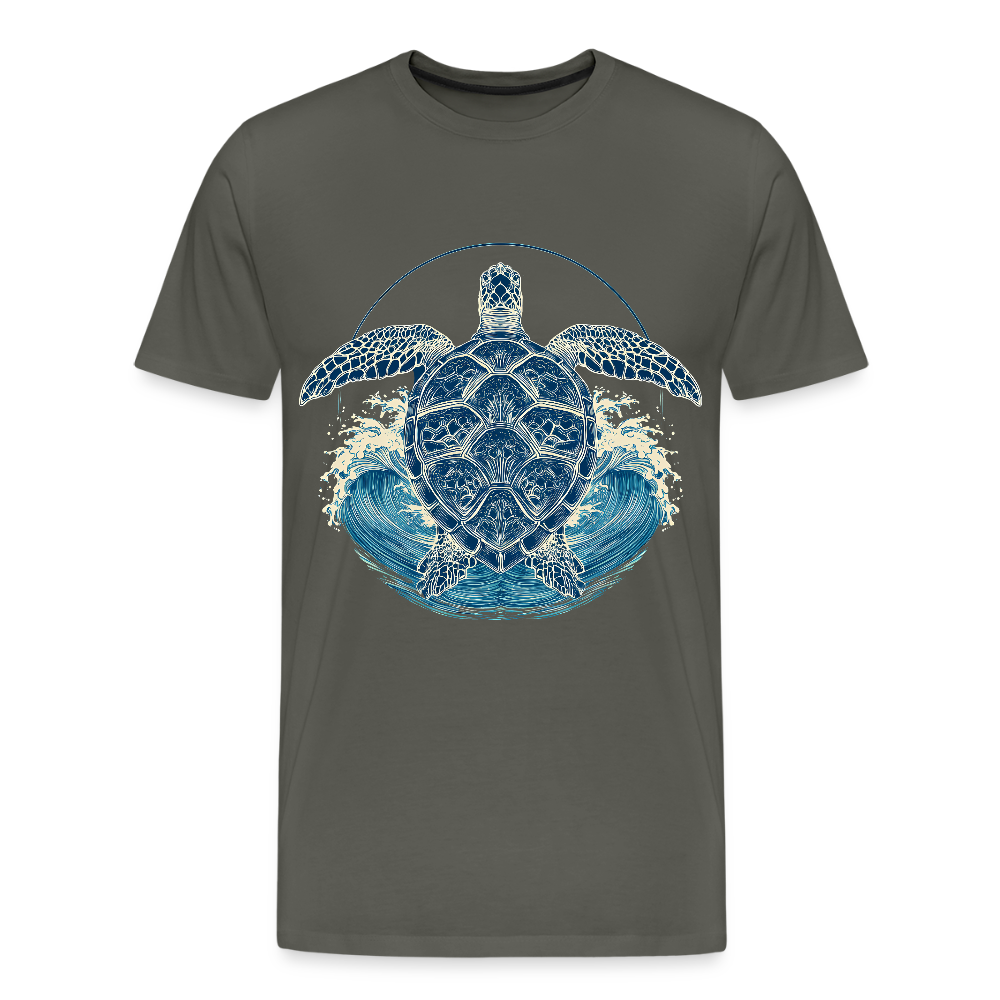 Ocean Spirit – Meeresschildkröte - Männer Premium T-Shirt - Asphalt