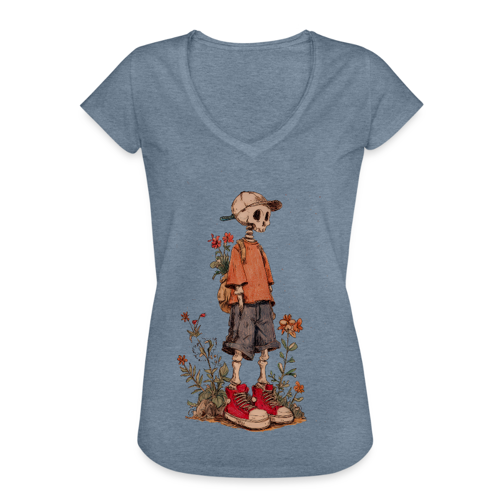 Skeleton Boy - Frauen Vintage T-Shirt - Vintage Denim