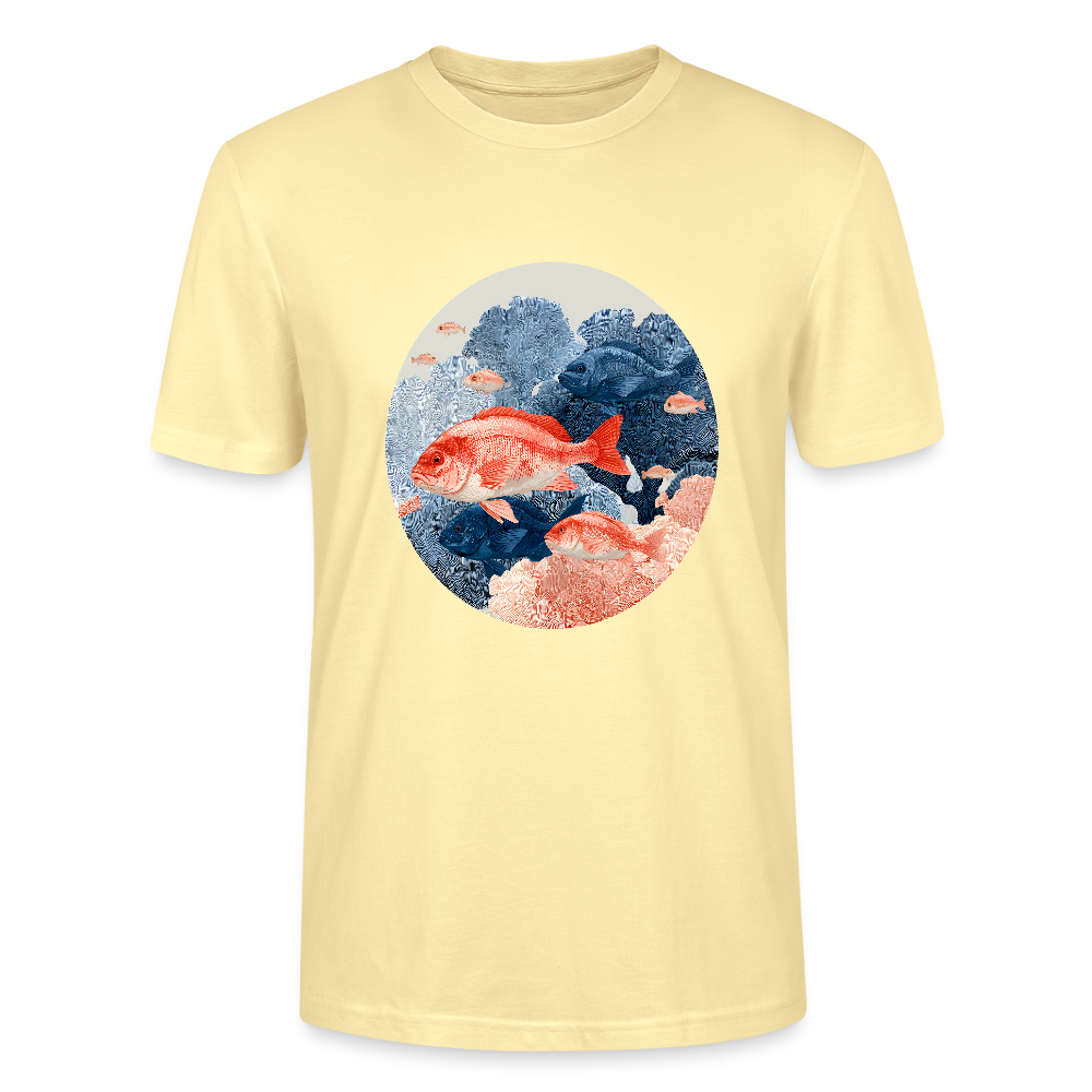 Bunter Meeres Fisch - Stanley/Stella Unisex Bio-T-Shirt CRAFTER - Creme