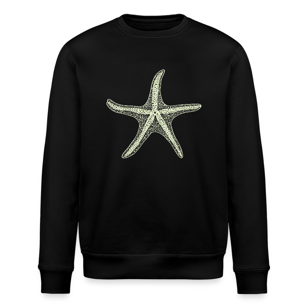 Vintage Seestern Motiv (hellgrün) - Stanley/Stella Unisex Bio-Sweatshirt ROLLER - Schwarz