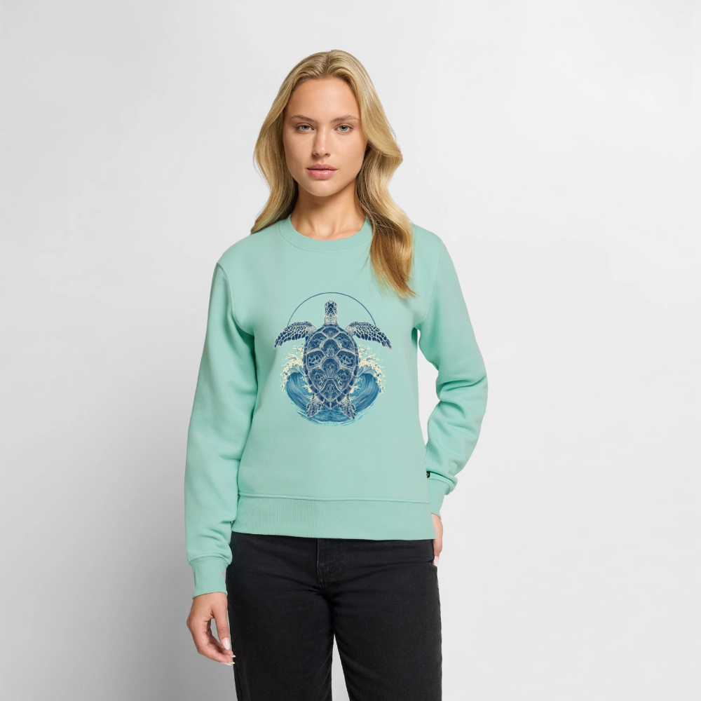 Ocean Spirit – Meeresschildkröte - Frauen Premium Pullover - Mint