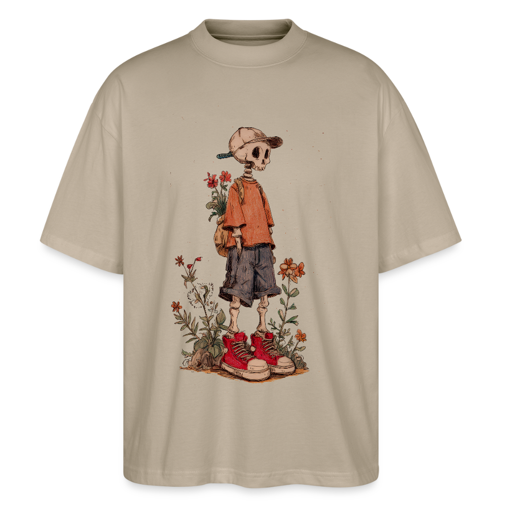 Skeleton Boy - Stanley/Stella Oversized Unisex Bio T-Shirt Blaster - Steingrau