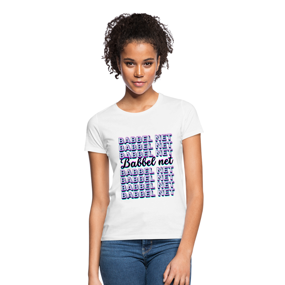 Babbel net - Hessisch Mundart - Frauen T-Shirt - Weiß