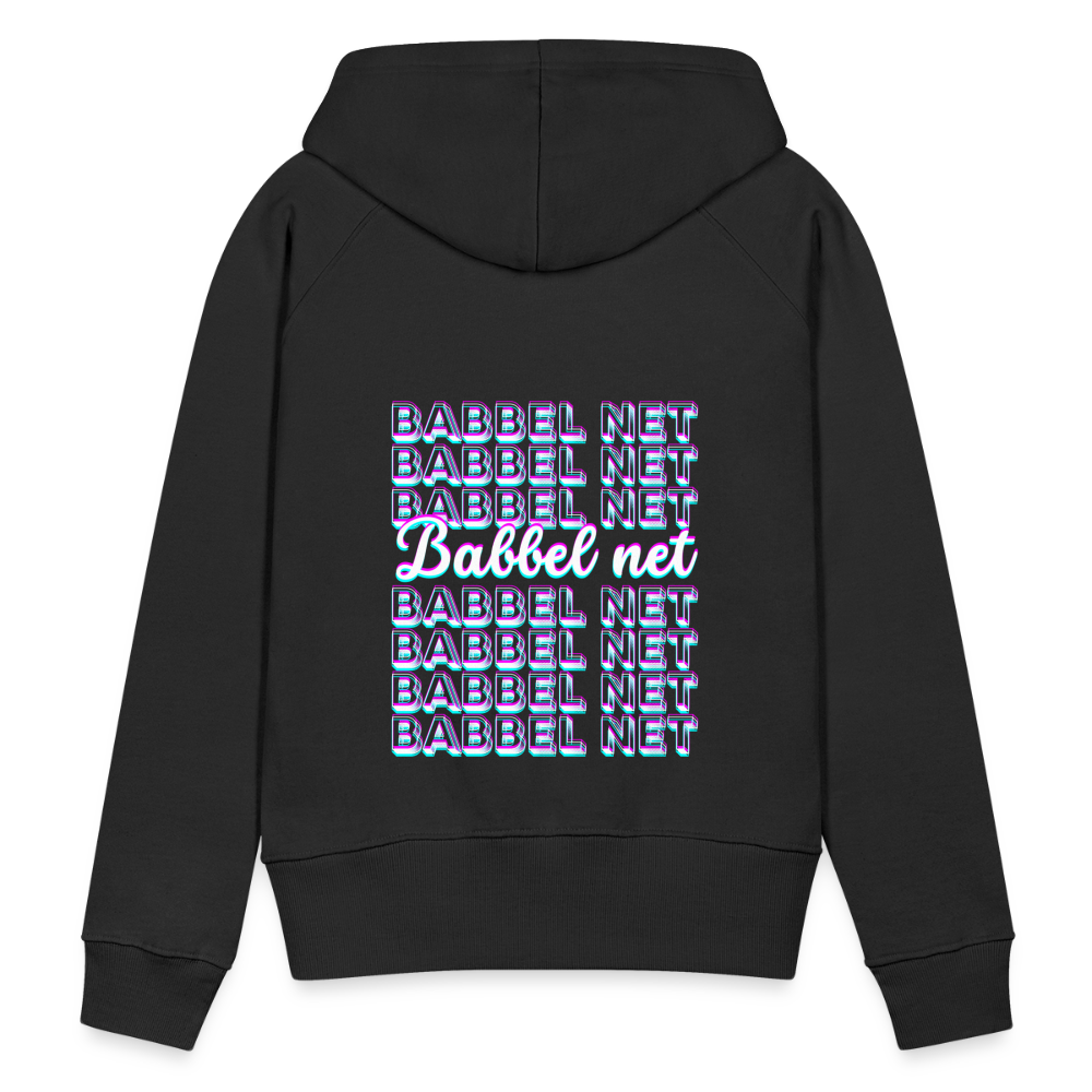 Babbel net - Hessisch Mundart - Frauen Premium Hoodie - Schwarz