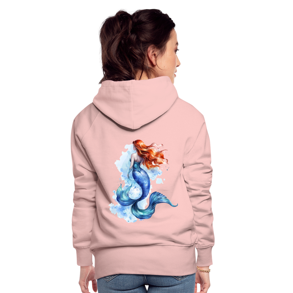 Meerjungfrau als Aquarelle - Frauen Premium Hoodie - Kristallrosa