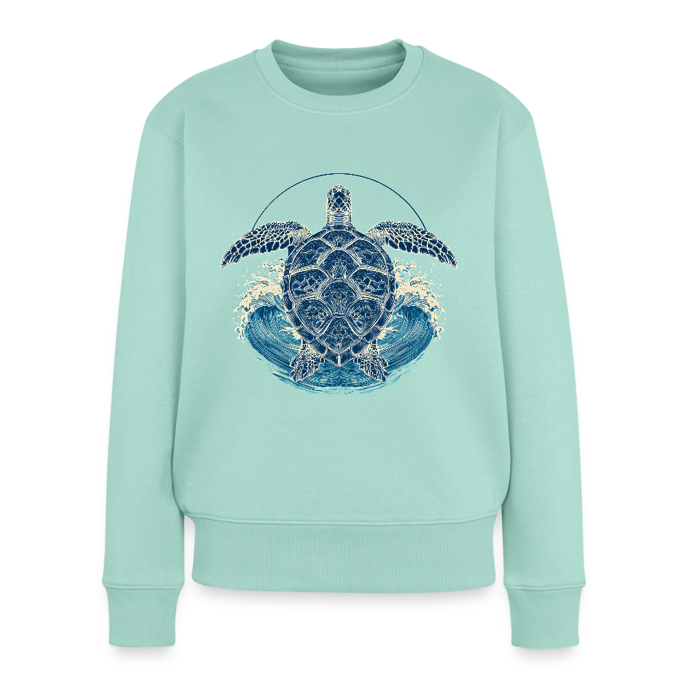 Ocean Spirit – Meeresschildkröte - Frauen Premium Pullover - Mint