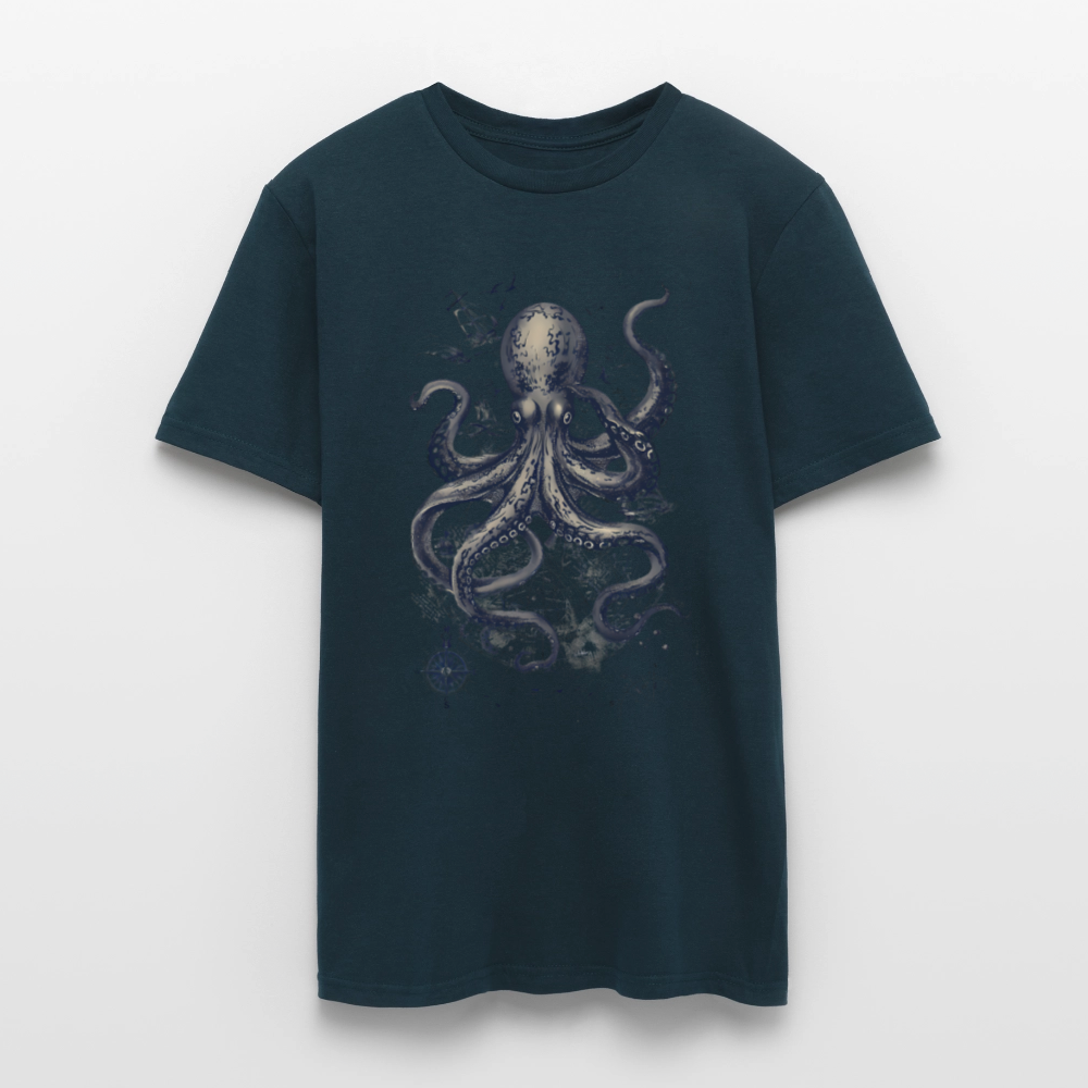 Steampunk Oktopus - Männer T-Shirt - Navy