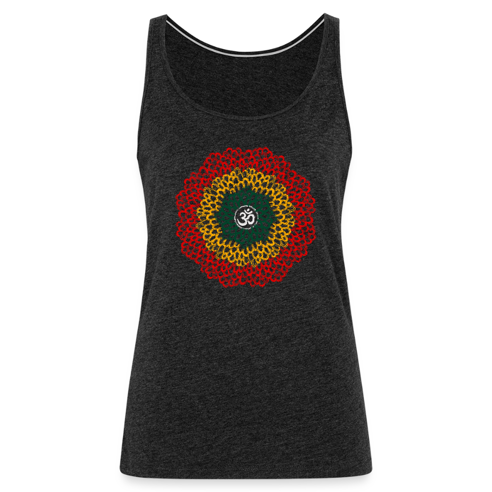 Yogi, Prana Mandala Om im Reggae Stil - Frauen Premium Tank Top - Anthrazit