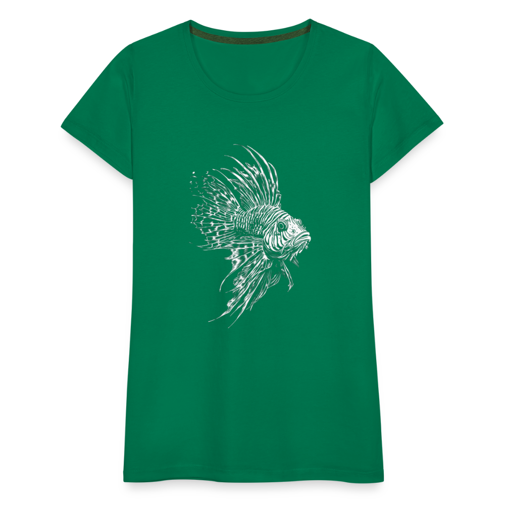 Rotfeuerfisch - Monochrom - Frauen Premium T-Shirt - Kelly Green