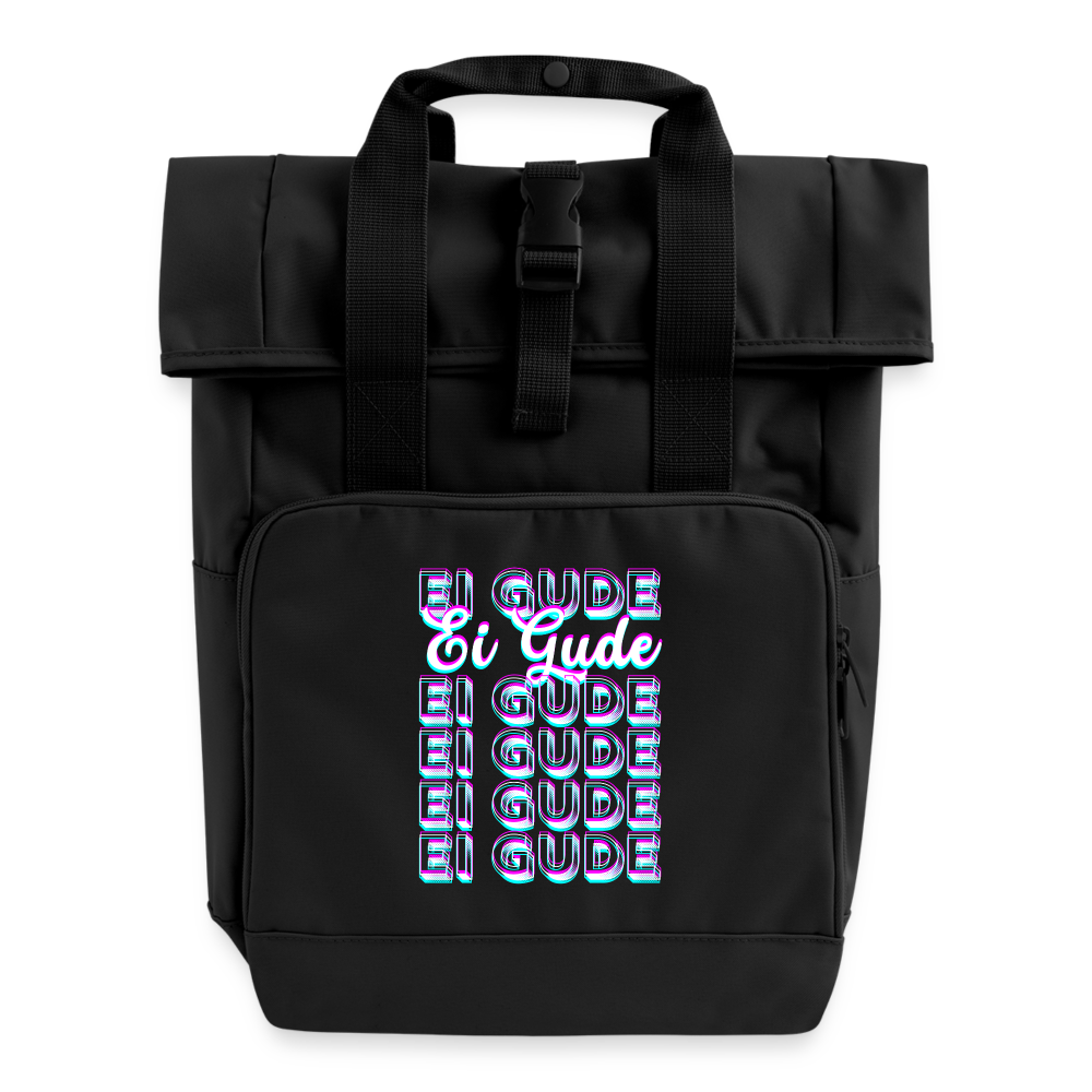 Ei Gude - Hessisch Mundart - Rollrucksack - Schwarz