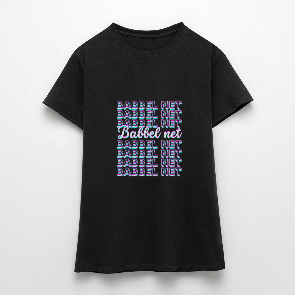 Babbel net - Hessisch Mundart - Frauen T-Shirt - Schwarz