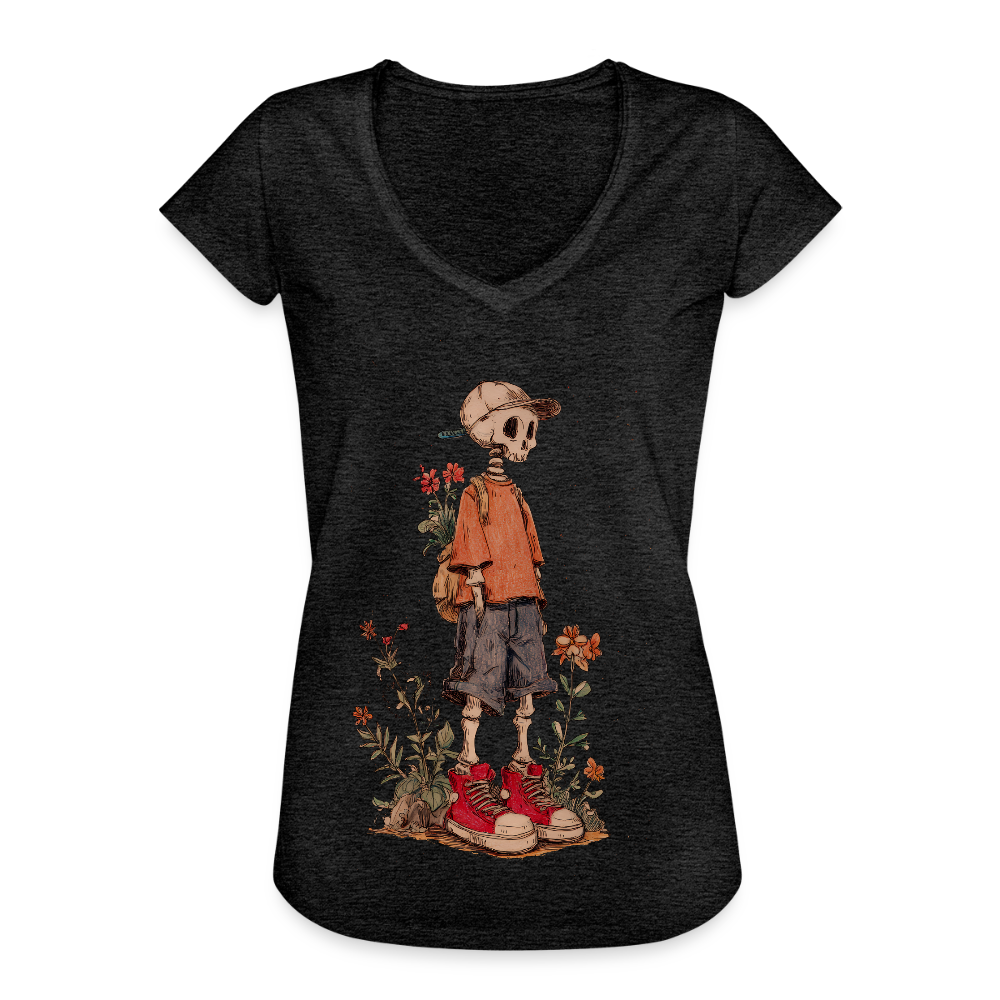 Skeleton Boy - Frauen Vintage T-Shirt - Anthrazit