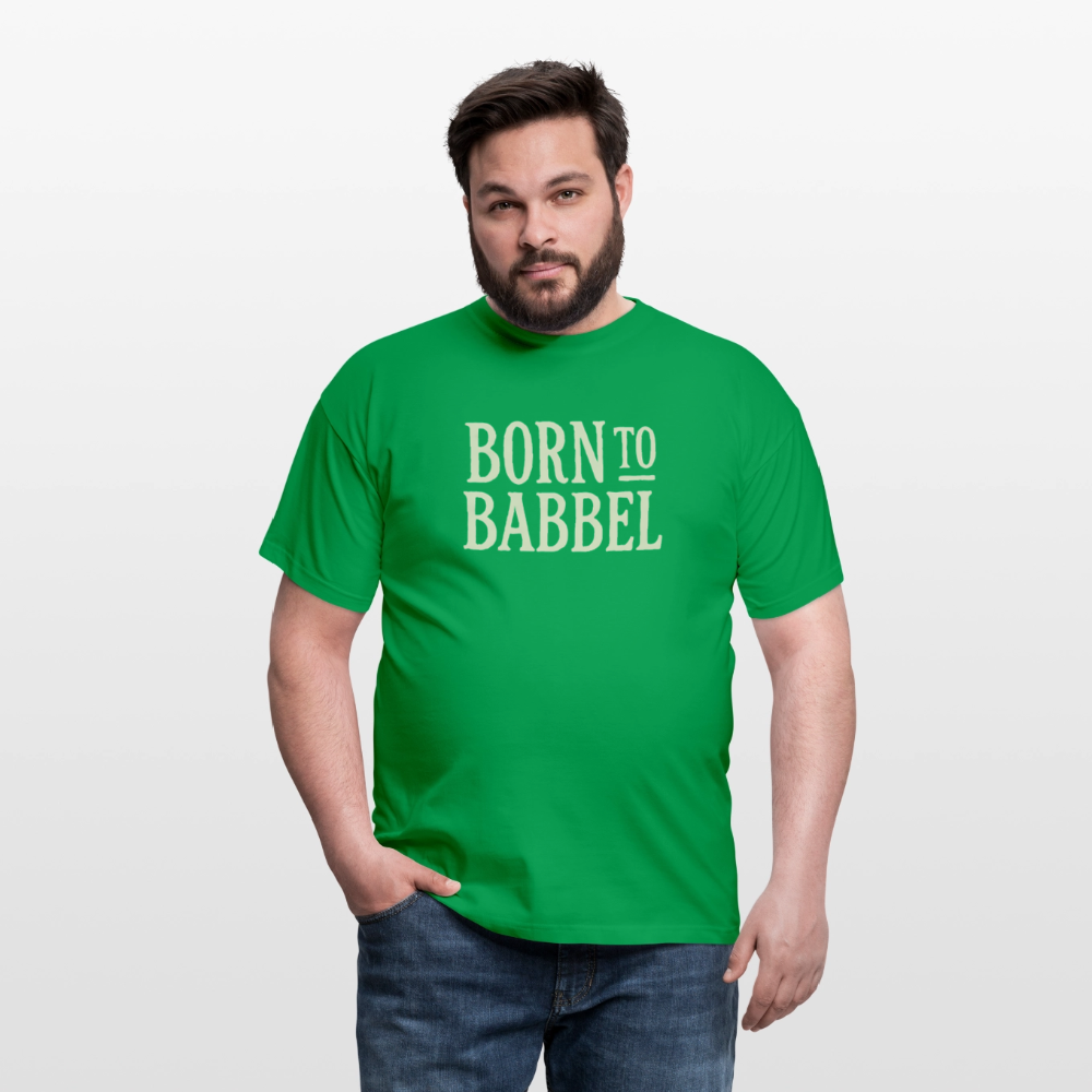 Born to Babbel – Hessisches Statement - Männer T-Shirt - Kelly Green