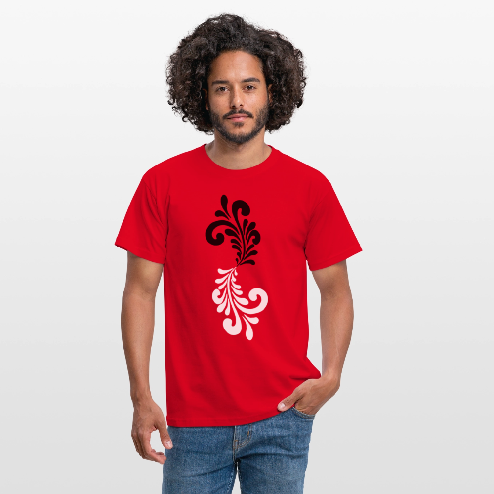 Bembel Ornamente schwarz/weiß - Männer Shirt - Rot