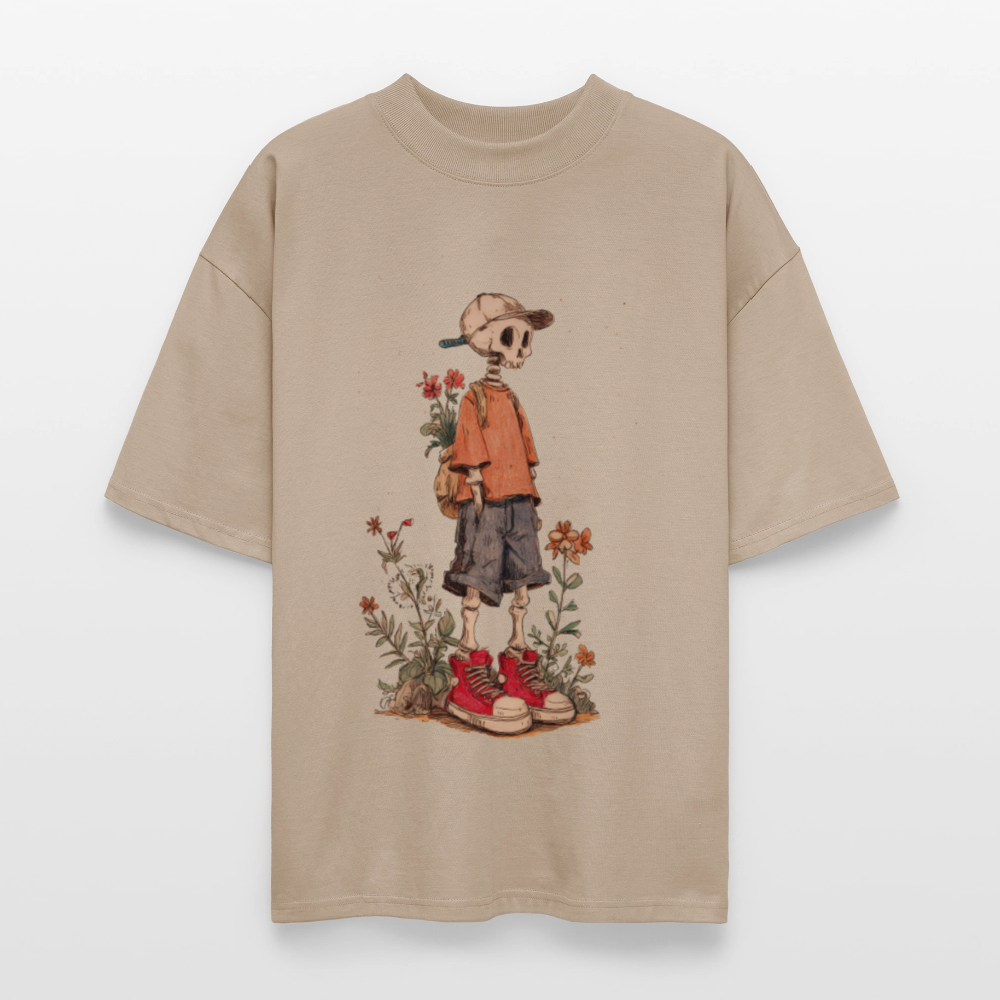 Skeleton Boy - Stanley/Stella Oversized Unisex Bio T-Shirt Blaster - Steingrau