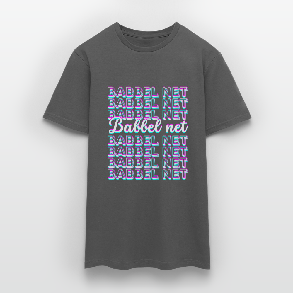 Babbel net - Hessisch Mundart - Männer T-Shirt - Anthrazit