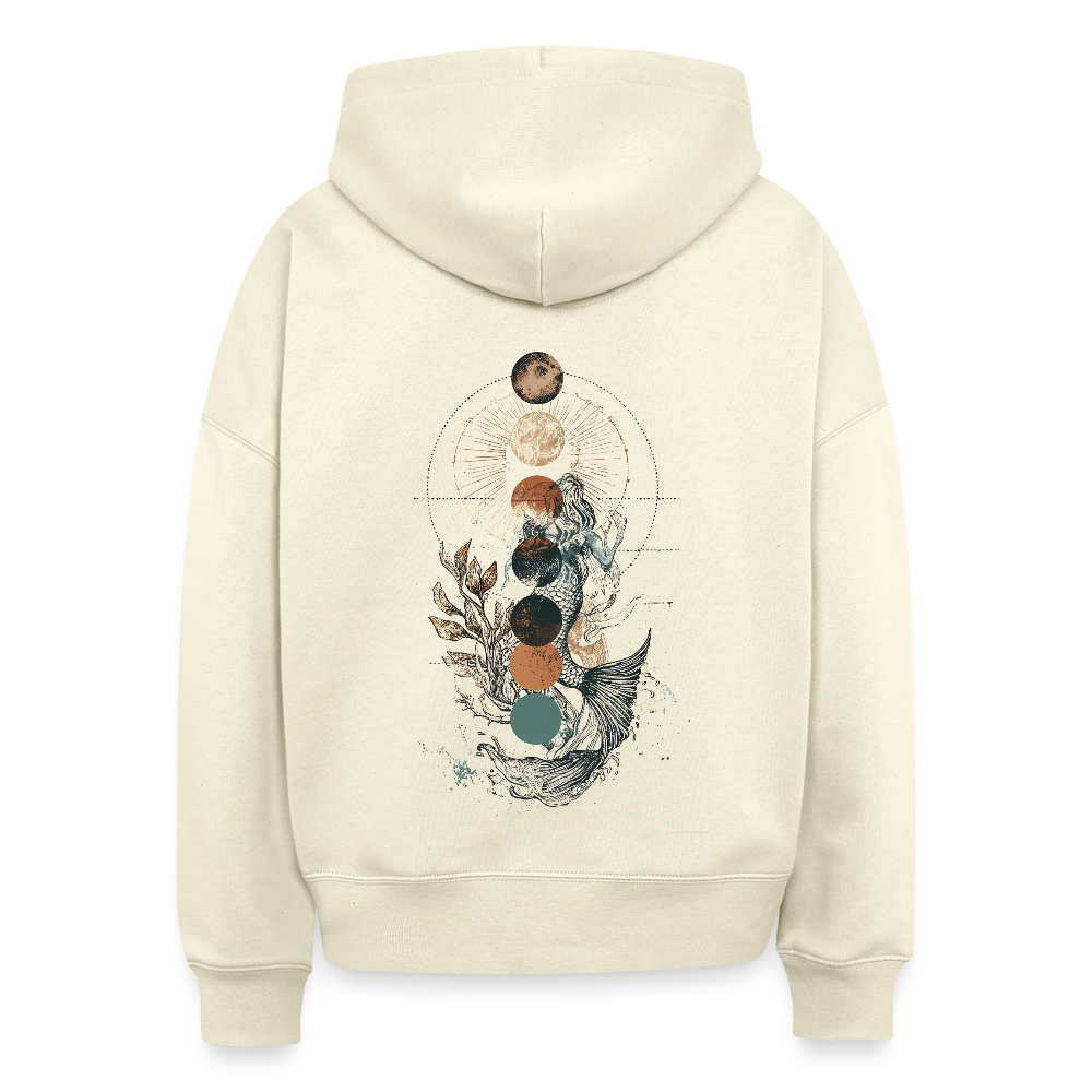 Mystic Mermaid – Mondphasen - Stanley/Stella Boxy Frauen Bio Hoodie Nora - Weißgrau