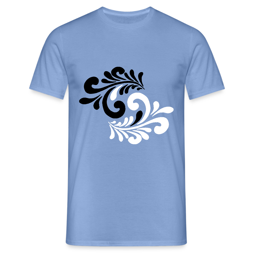 Hessisch Balance - Yin und Yang - Männer Shirt - carolina blue