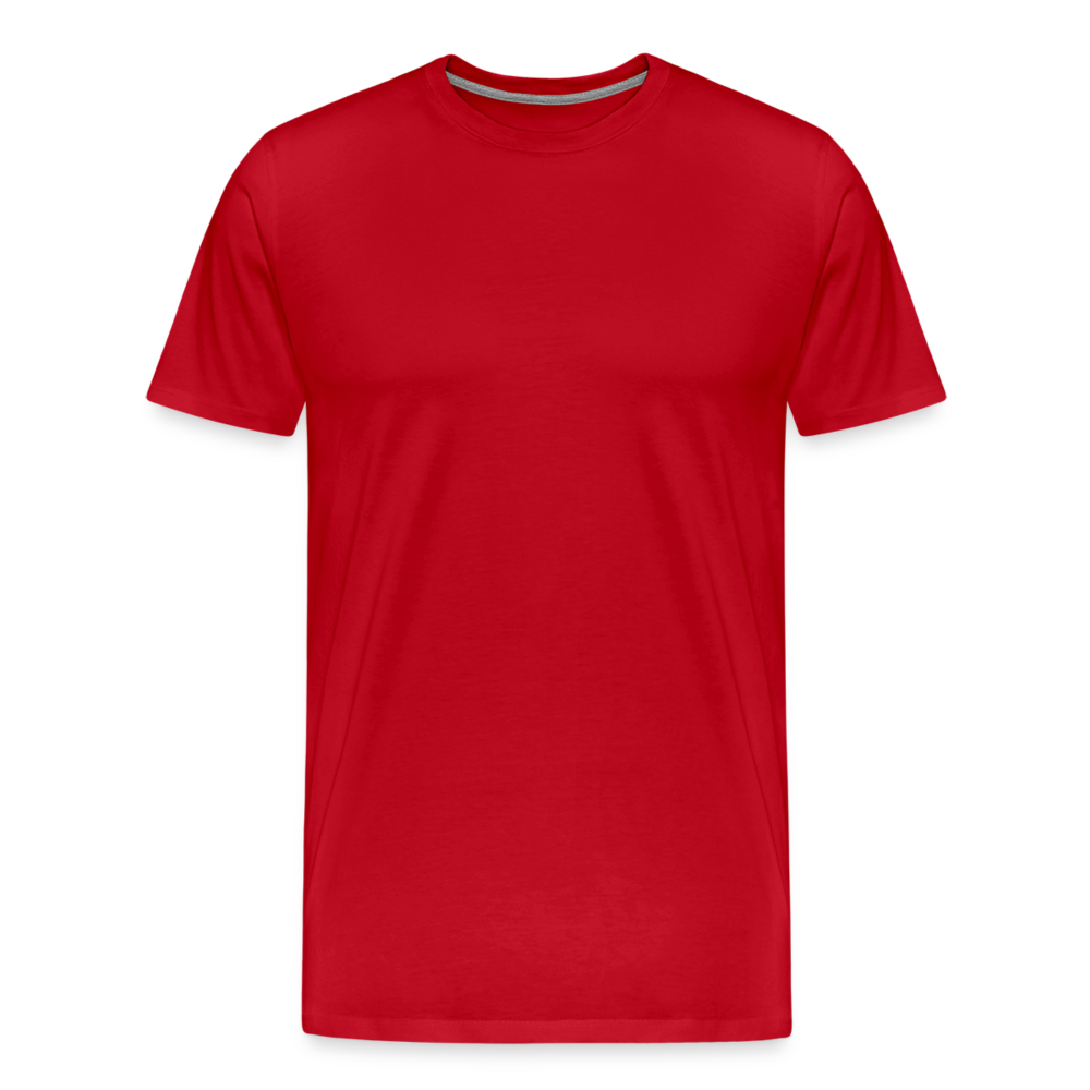 Qualle mit roten Fäden - Männer Premium T-Shirt - Rot