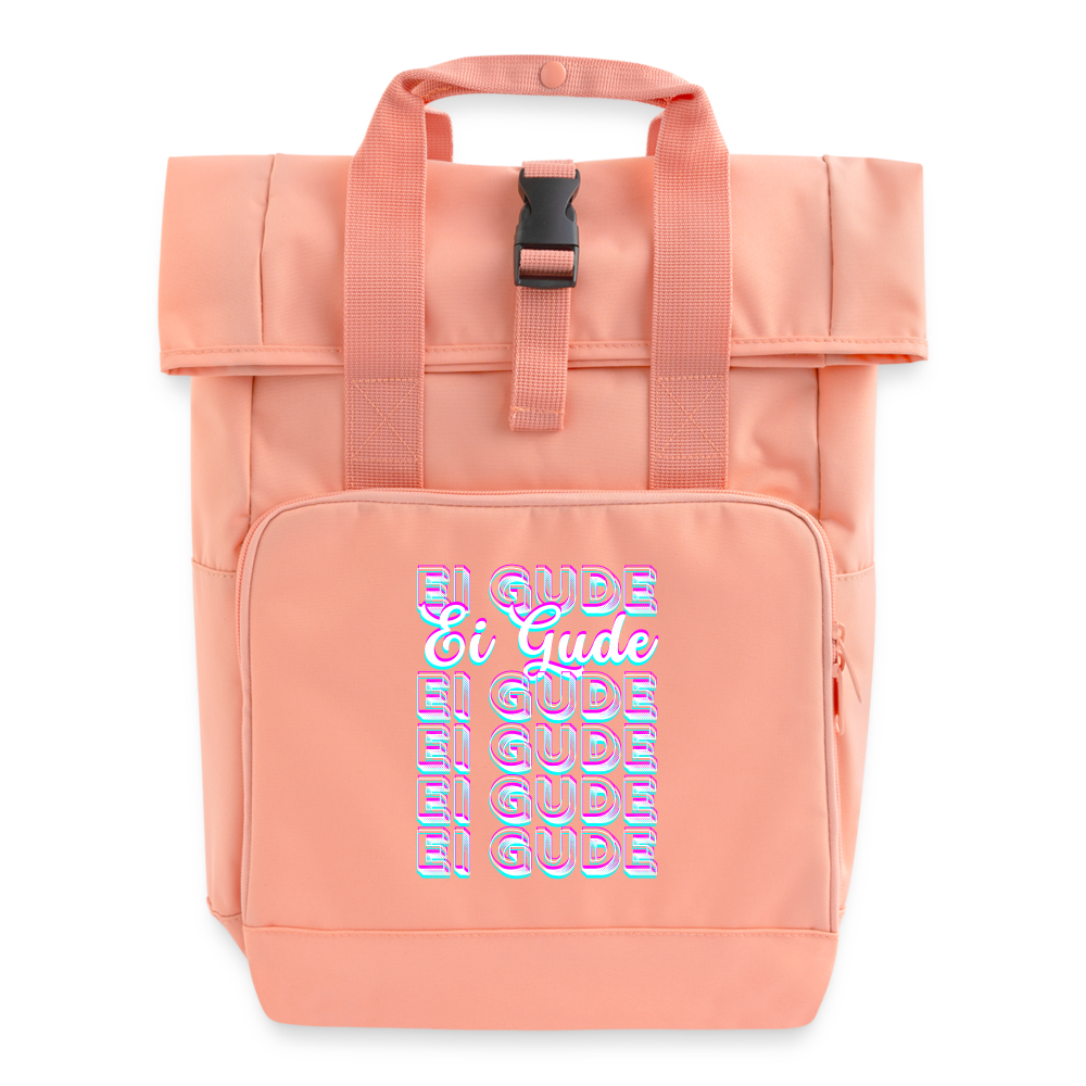 Ei Gude - Hessisch Mundart - Rollrucksack - Chintzrosa
