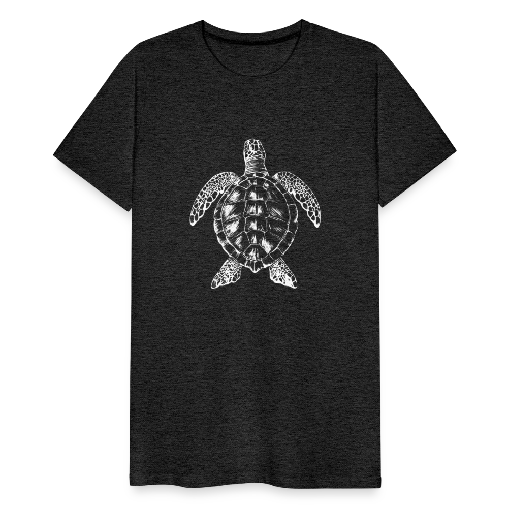 Meeresschildkröte - Monochrom - Männer Premium T-Shirt - Anthrazit